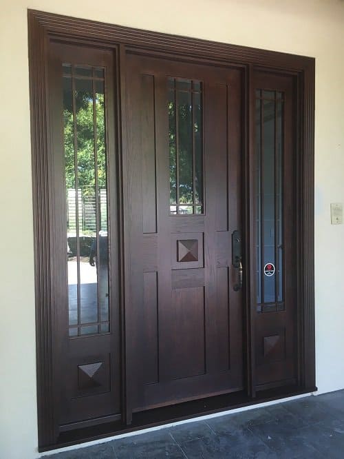 Front Door Staining Project San Diego