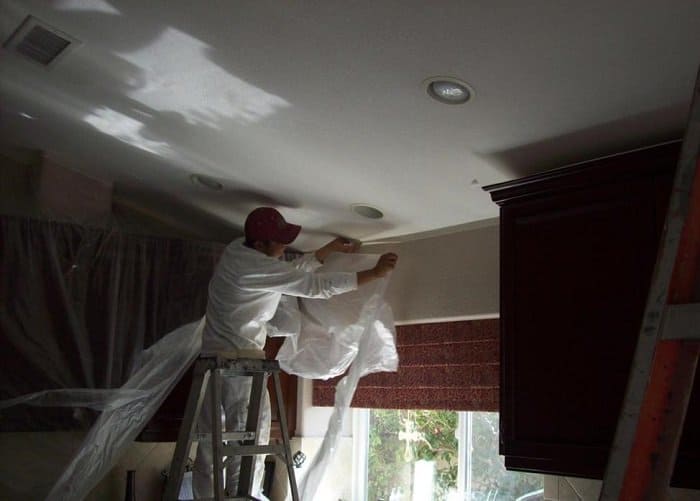 Action Shot of a Interior Painting Project