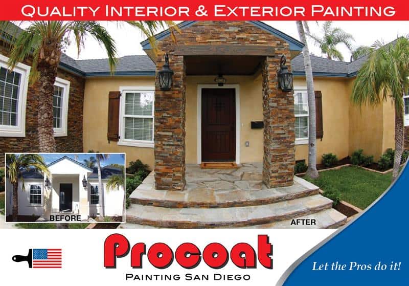 San Diego Painting Exterior and Interior Painting Special - Procoat Painting professionals at work for you. We offer you a complete line of professional interior and exterior painting services.