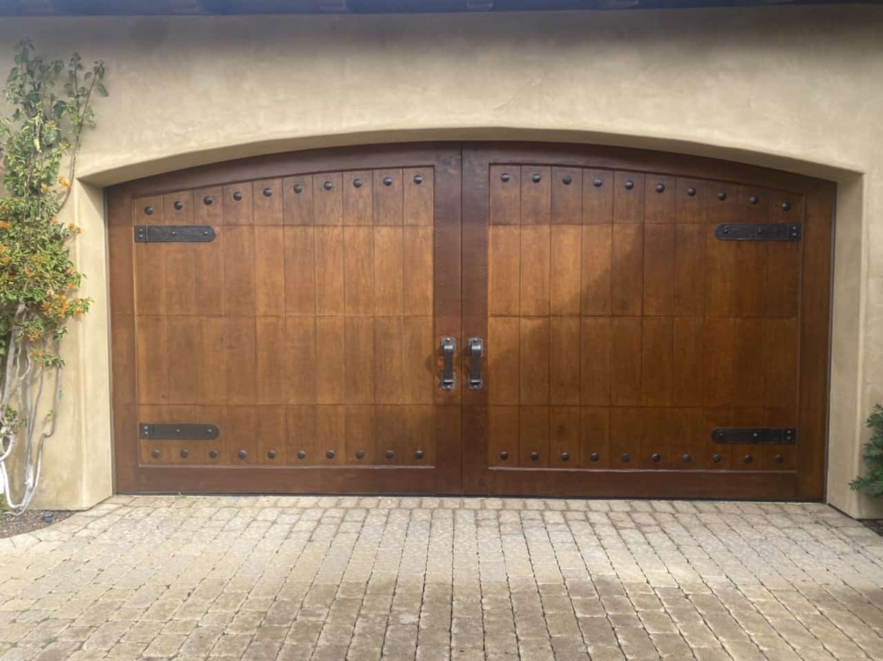 Garage Door after restaining Procoat Painting Saan Diego