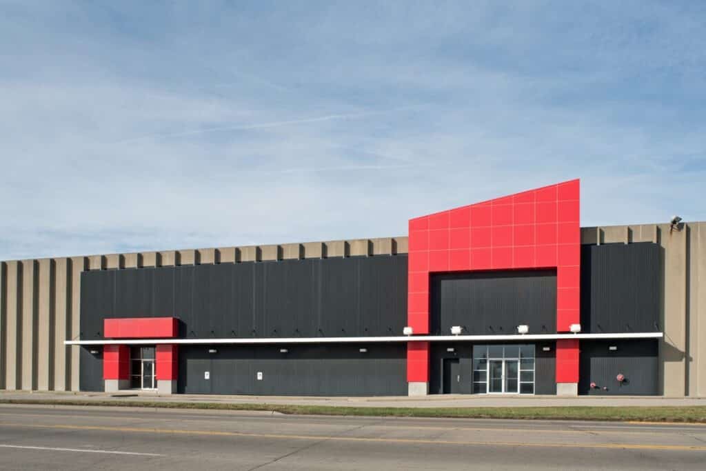 Warehouse with Red Accents
